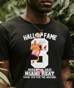 Official Dwyane Wade Miami Heat Hall Of Fame August 11 2023 Thank You For The Memories Shirt