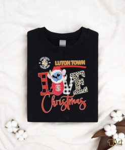 Official EPL Luton Town Stitch Love Christmas T Shirt