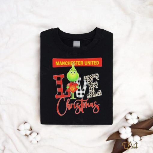 Official EPL Manchester United Grinch Love Christmas T Shirt