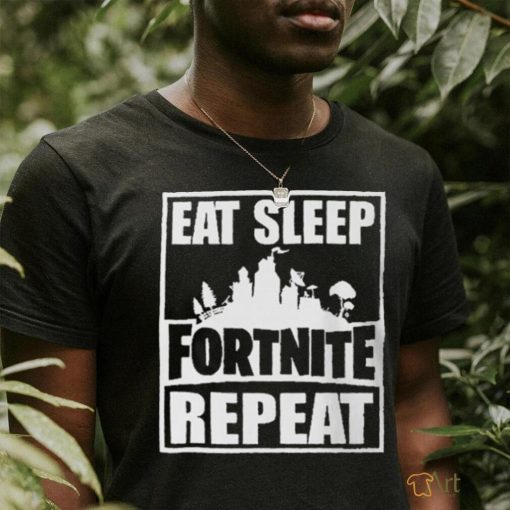 Official Eat Sleep Fortnite Repeat T Shirt