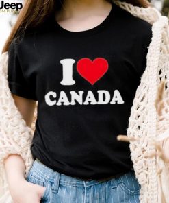 Official Elon Musk Wears I Love Canada Shirt