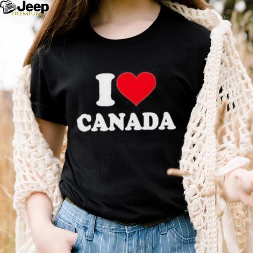 Official Elon Musk Wears I Love Canada Shirt