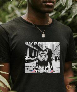 Official Emily Say It With Pride I Stand With Trump T Shirt