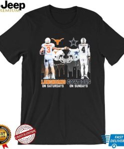 Official Ewers Texas On Saturday And Prescott Cowboys On Sundays Signatures Shirt