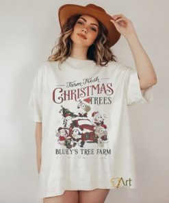 Official Farm Fresh Christmas Trees Bluey Tree Farm Shirt