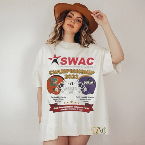 Official Florida A&M Vs Prairie View A&M 2023 SWAC Football Championship Helmet T Shirt