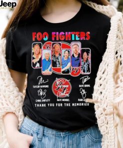 Official Foo Fighters 2023 Thank You For The Memories Signatures Shirt