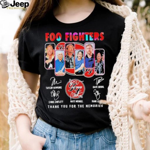 Official Foo Fighters 2023 Thank You For The Memories Signatures Shirt