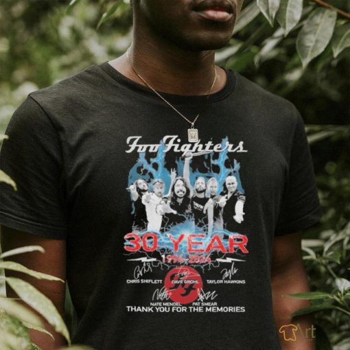 Official Foo Fighters 30 Years 1994 – 2024 Thank You For The Memories T Shirt