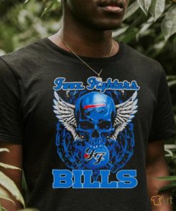 Official Fooz Fighters Skull Wings Buffalo Bills 2023 T Shirt