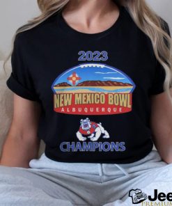 Official Fresno State Bulldogs 2023 New Mexico Bowl Albuquerque Champions Shirt