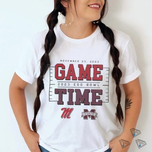 Official Game Time Egg Bowl 2023 Ole Miss Rebels vs MSU Bulldogs T Shirt