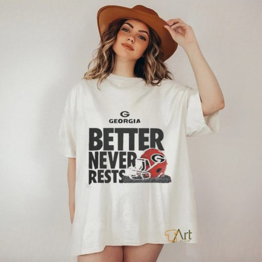 Official Georgia Better Never Rests T Shirt