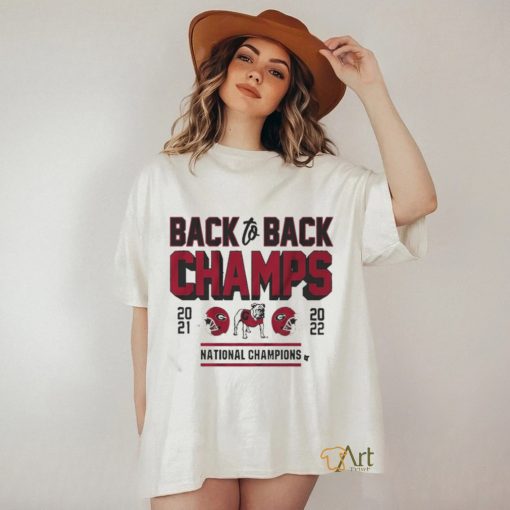 Official Georgia Football Back To Back Champs Shirt