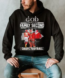 Official God First Family Second Then Chiefs Football Shirt