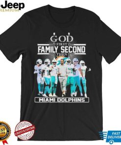 Official God First Family Second Then Miami Dolphins 2023 Playoffs Shirt