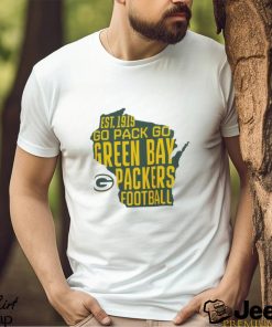 Official Green Bay Packers Fanatics Branded White Big & Tall Hometown Collection Hot Shot Shirt