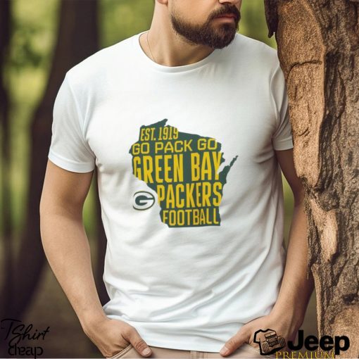 Official Green Bay Packers Fanatics Branded White Big & Tall Hometown Collection Hot Shot Shirt