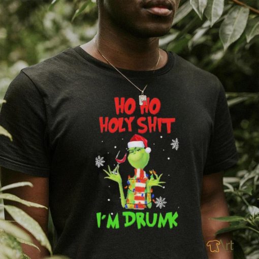 Official Grinch Christmas Ho Ho Holy Shit I’m Drunk Shirt