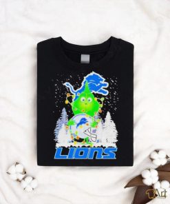 Official Grinch detroit lions Christmas tree helmet T shirt