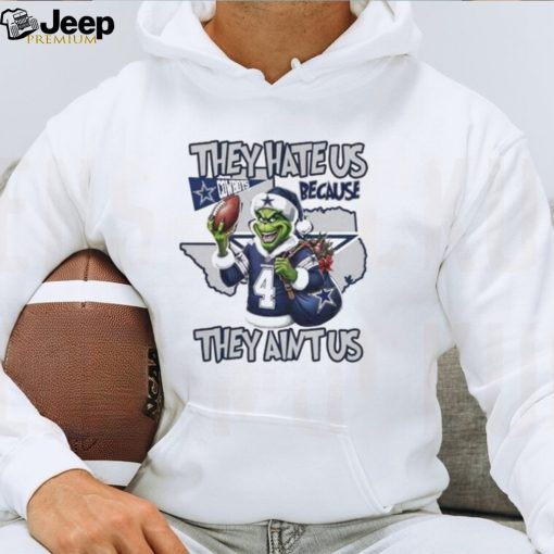 Official Grinch they hate us because they ain’t us Dallas Cowboys Football xmas T shirt