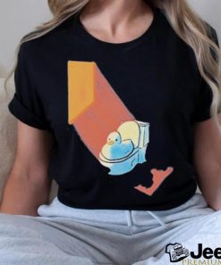 Official Grovy Space Duck On A Toilet Shirt