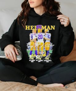 Official Heisman LSU Tigers Joe Burrow 2019 Billy Cannon 1969 Jayden Daniels 2023 T Shirt