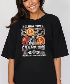 Official Holiday Bowl 2023 Champions USC Trojans 42 28 Louisville Cardinals December 27 2023 Petco Park T Shirt