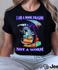 Official I Am A Book Dragon Not A Worm Shirt