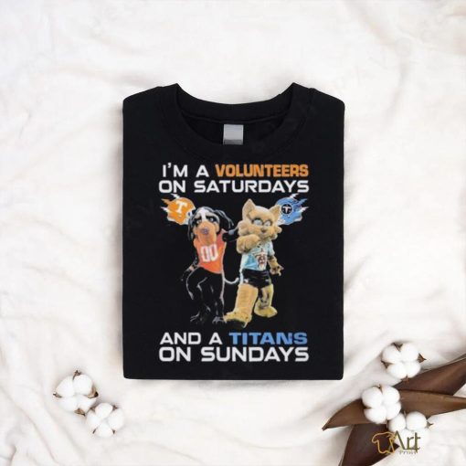 Official I’m A Volunteers On Saturdays And A Titans On Sundays 2024 T Shirt