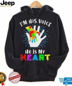 Official I’m His Voice He Is My Heart Autism Awareness Svg T shirt