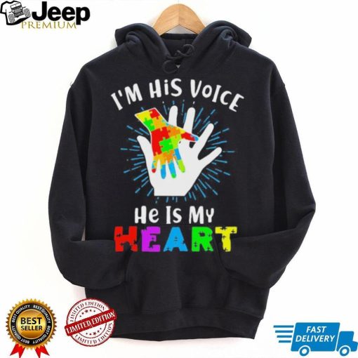 Official I’m His Voice He Is My Heart Autism Awareness Svg T shirt