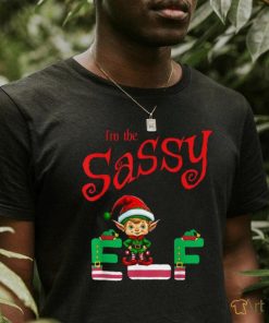 Official I’m The Sassy Elf Raglan Christmas Baseball T Shirt