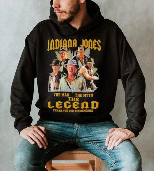 Official Indiana Jones The Man The Myth The Legend Thank You For The Memories 2023 T shirt