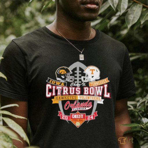 Official Iowa Hawkeyes Vs Tennessee Volunteers Cheez IT Citrus Bowl Orlando Florida 2024 Shirt