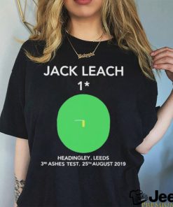 Official Jack Leach 1 Not Out Headingley 2019 shirt