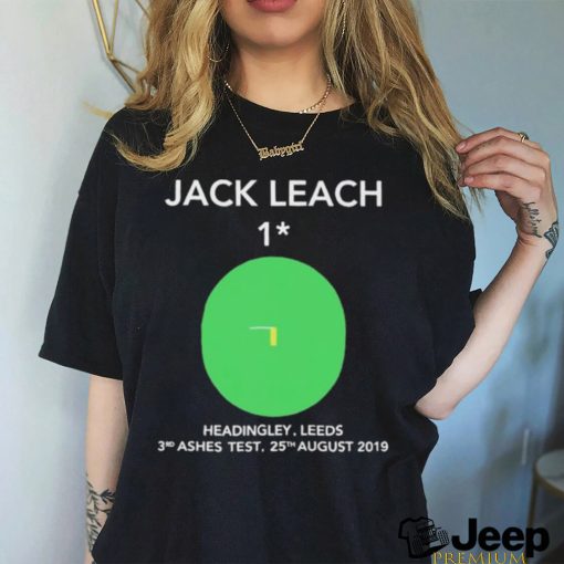 Official Jack Leach 1 Not Out Headingley 2019 shirt