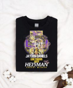 Official Jayden Daniels LSU Tigers 2023 Hei5man Trophy Winner T Shirt