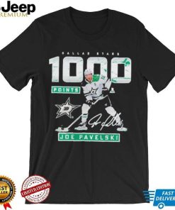 Official Joe Pavelski Dallas Stars Fanatics Branded 1000 Career Points 2023 T Shirt