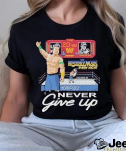 Official John Cena Never Give Up 20yrs WWE Nes Shirt