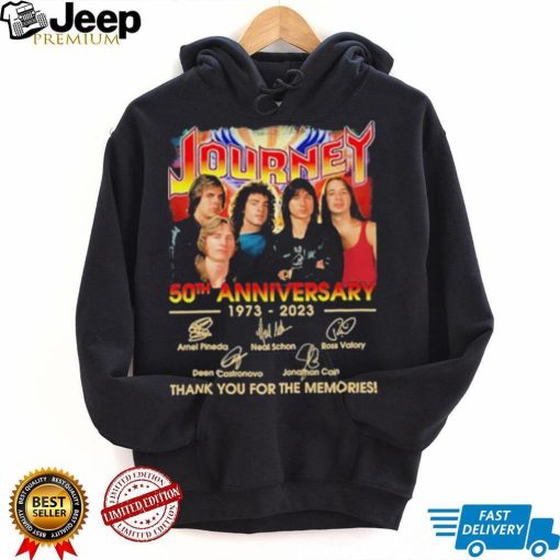 Official Journey 50th anniversary 1973 – 2023 thank you for the memories signatures shirt