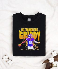 Official Justin jefferson Minnesota vikings hit ’em with the griddy signature T shirt