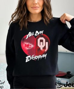 Official Kansas City Chiefs and Oklahoma Sooners All day Everyday shirt