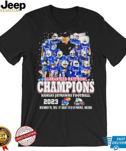 Official Kansas Jayhawks Football Team Guaranteed Rate Bowl 2023 Champions Shirt