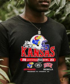 Official Kansas Jayhawks Vs Unlv Rebels Guaranteed Rate Bowl Dec 23 2023 T Shirt