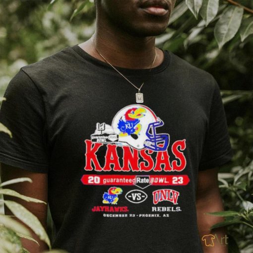 Official Kansas Jayhawks Vs Unlv Rebels Guaranteed Rate Bowl Dec 23 2023 T Shirt