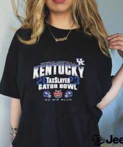 Official Kentucky Wildcats 2023 Taxslayer Gator Bowl Go Big Blue Shirt