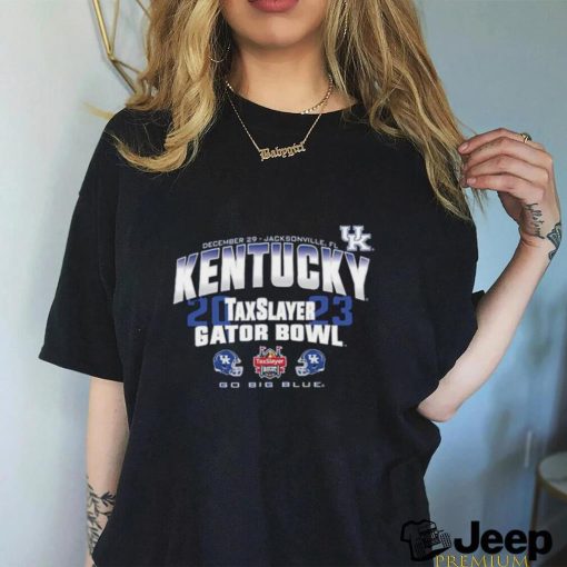 Official Kentucky Wildcats 2023 Taxslayer Gator Bowl Go Big Blue Shirt