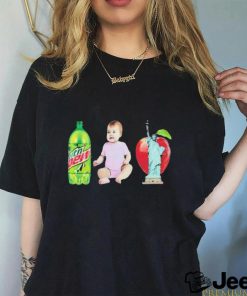 Official Lana Mtn Dew Baby Apple Statue Of Liberty Shirt