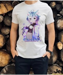 Official LineChu anime girl character 2023 T shirt